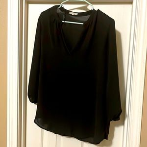 Pleione classic black sheer top
